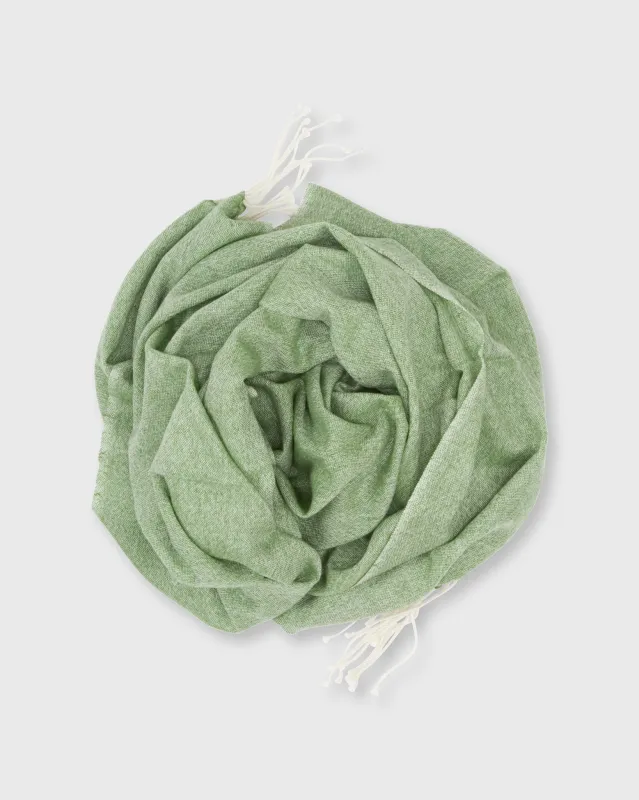 Cashmere Gauze Scarf in Green/White sold by Mashburn