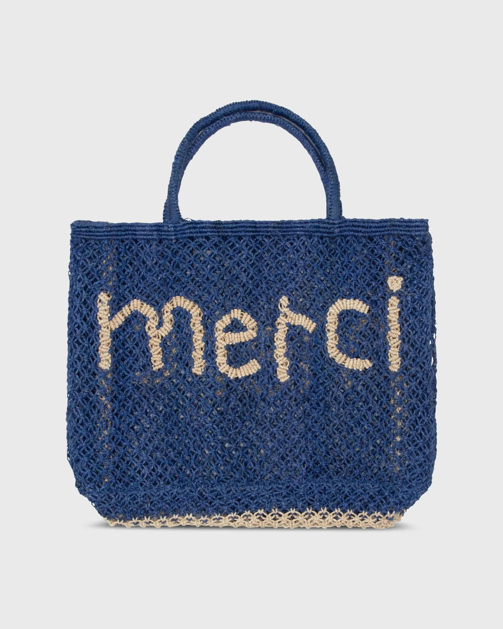 Small Merci Tote in Indigo/Natural sold by Mashburn
