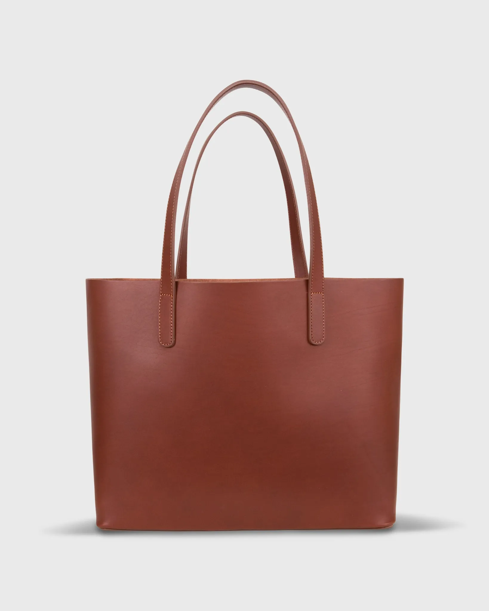 Soft Tote in Chestnut Cowhide sold by Mashburn
