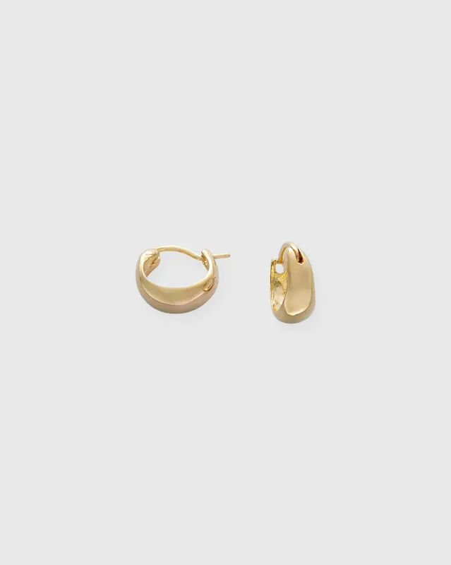 Small Hoop Earrings in Gold sold by Mashburn