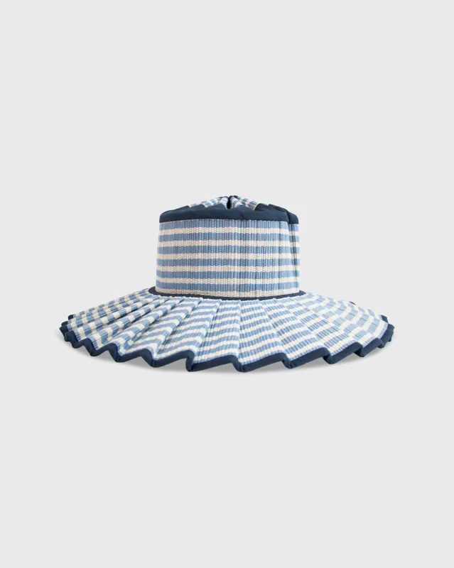 Island Capri Hat in Cornflower Blue/White Stripe sold by Mashburn