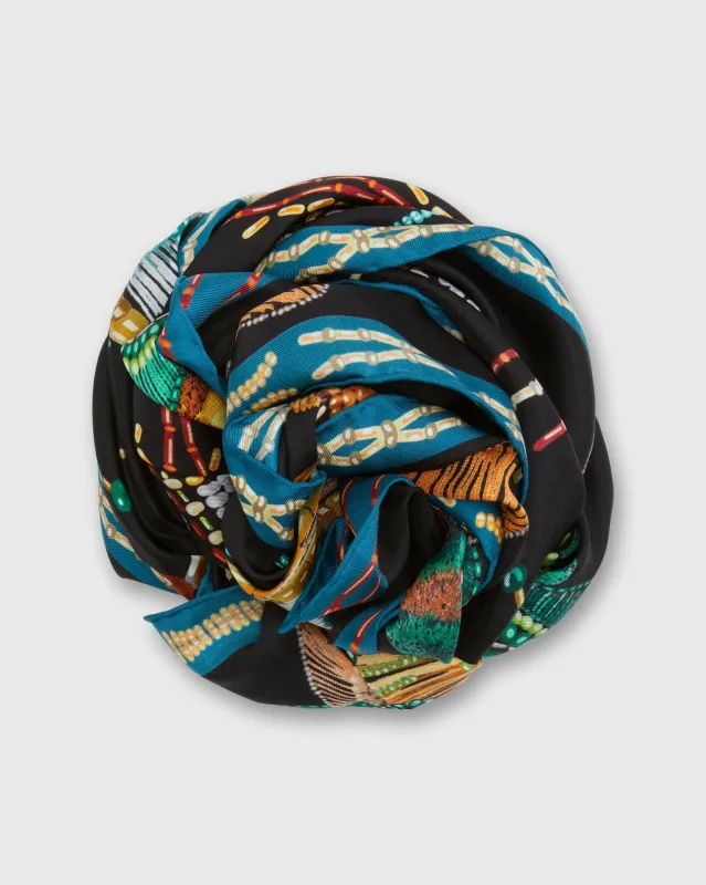 Square Scarf in Black Celestial made by Mashburn