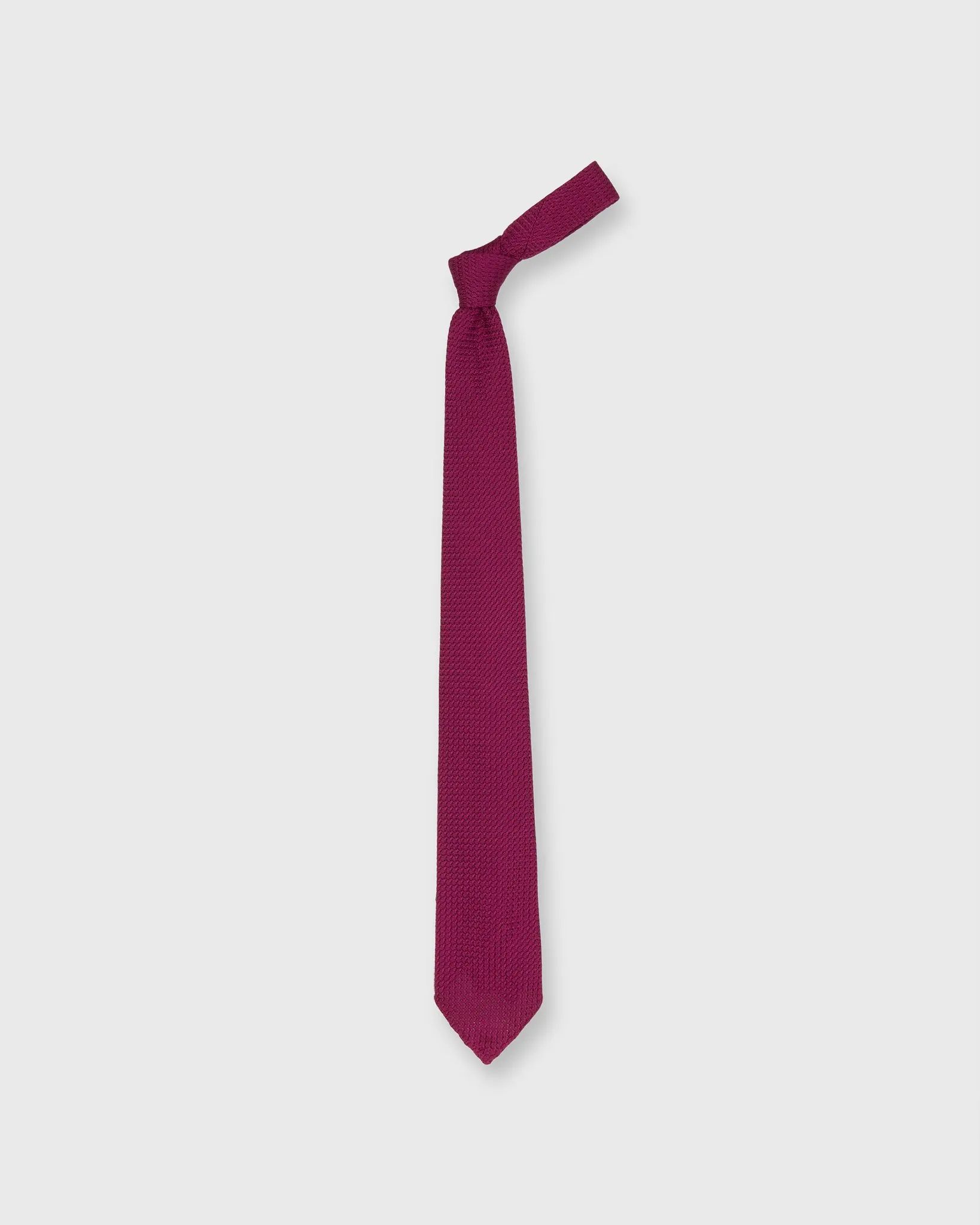 Silk Grosso Grenadine Tie in Berry sold by Mashburn product image thumbnail 3