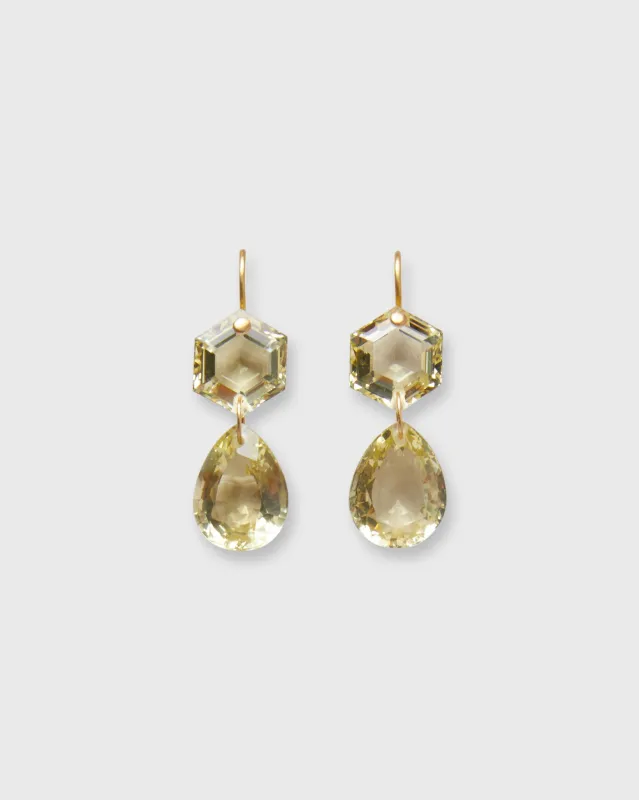 Bianca Earrings in Lemon Quartz sold by Mashburn