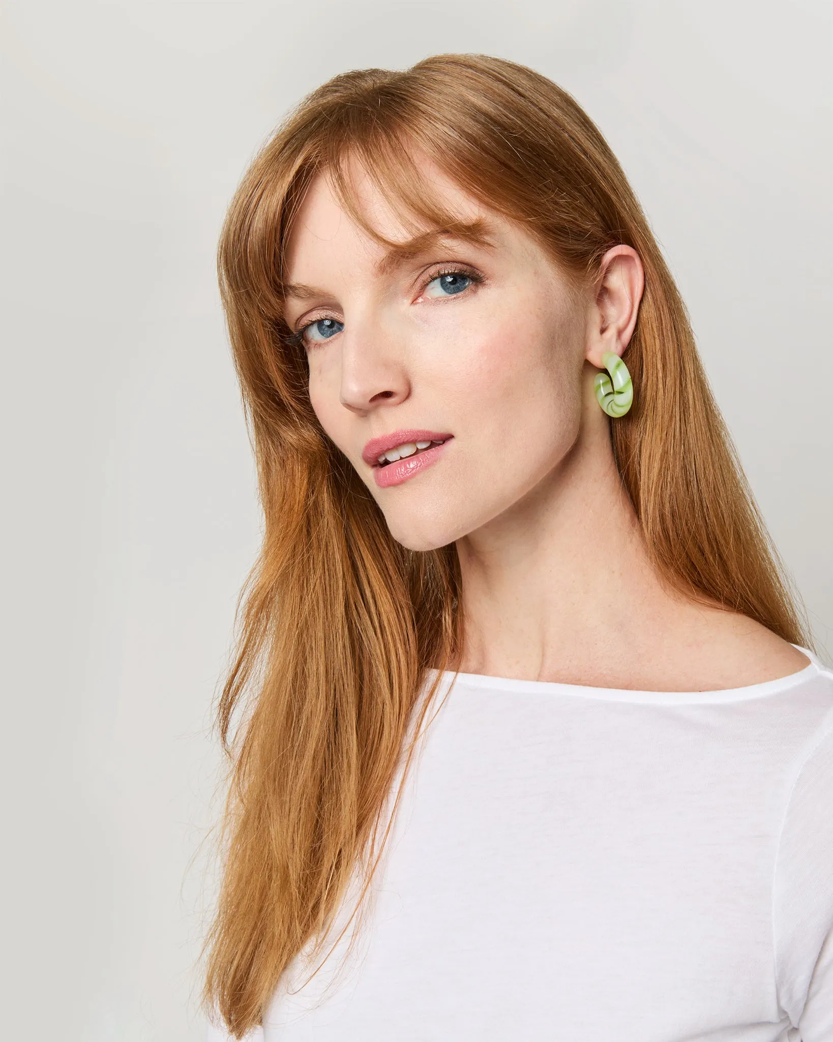 Cascais Hoop Earrings in Lime sold by Mashburn product image thumbnail 2
