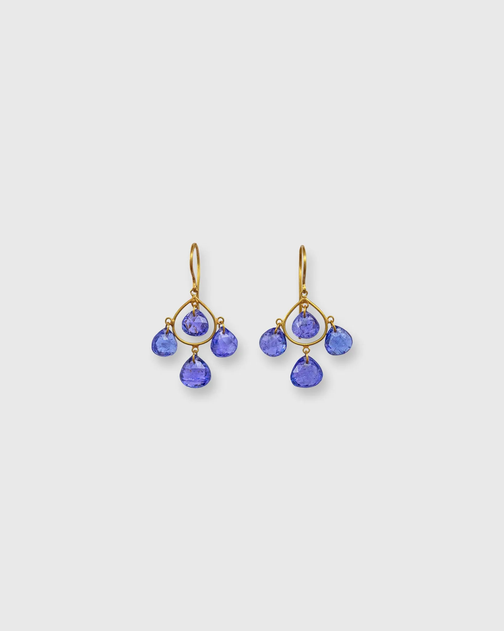 Small Candeliere Earrings in Tanzanite sold by Mashburn