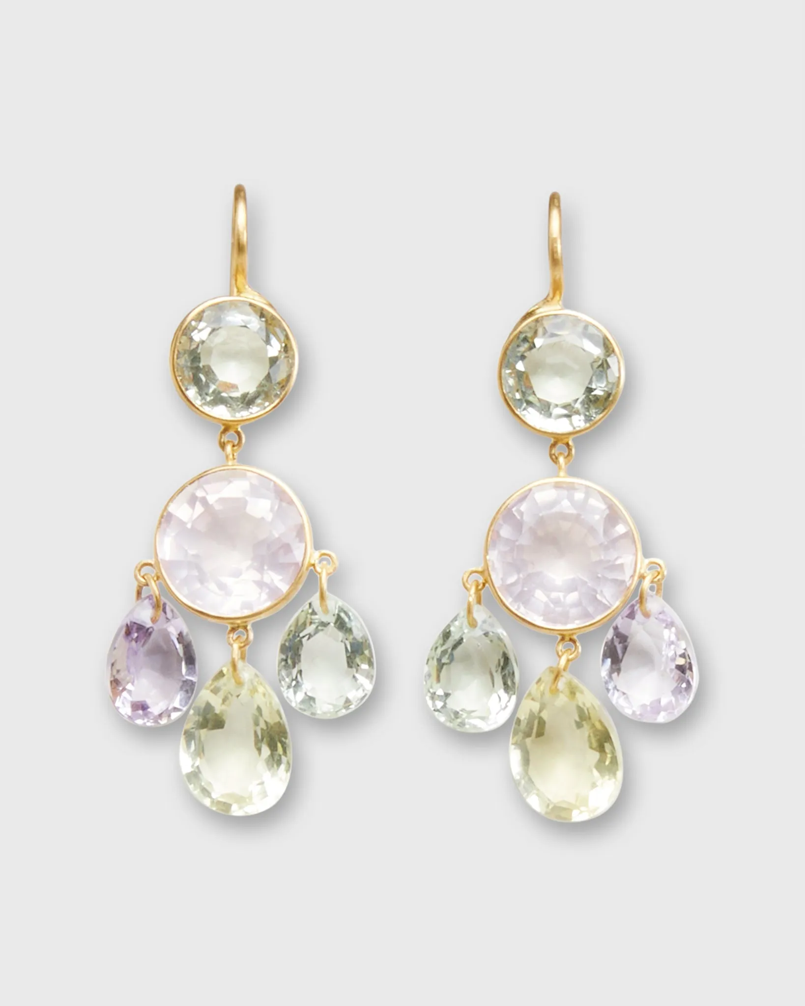 Small Gabrielle d'Estrées Earrings in Multi-Colored Pastel sold by Mashburn