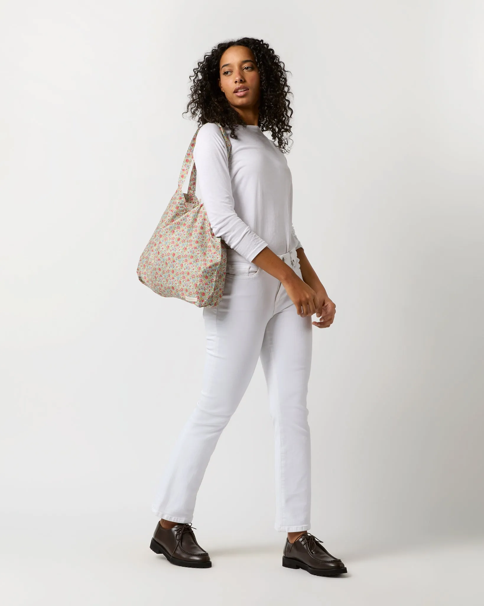 Reusable Tote Bag in Red Multi Amelie Small Liberty Fabric sold by Mashburn product image thumbnail 2