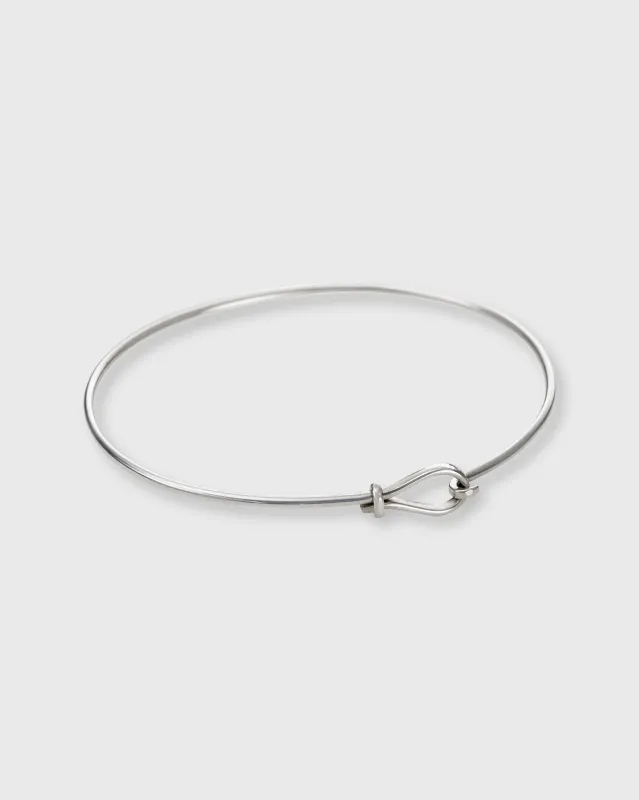 Simple Wire Bracelet in Sterling Silver made by Mashburn
