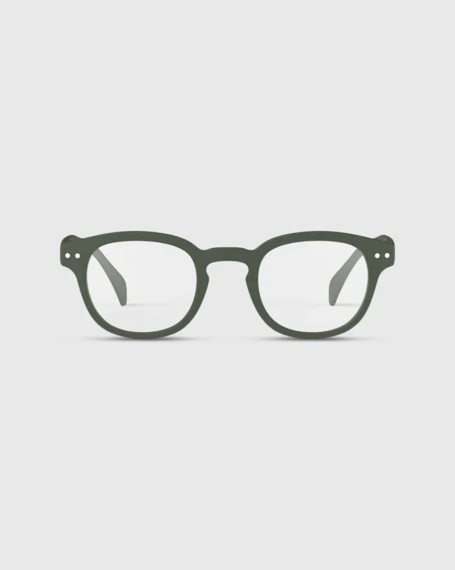 #C Reading Glasses in Kaki Green made by IZIPIZI