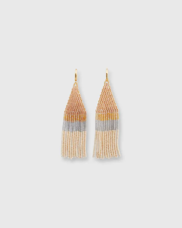 Franja Earrings in Honey made by Mashburn