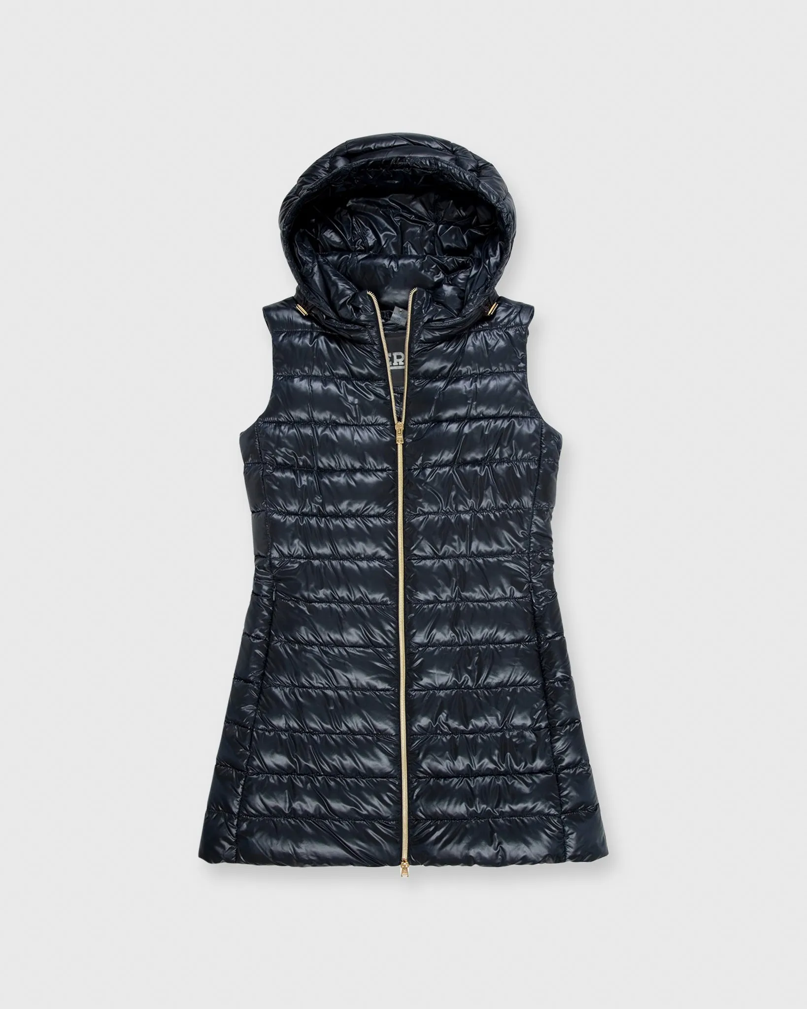 Classic Vest with Removable Hood in Navy sold by Mashburn