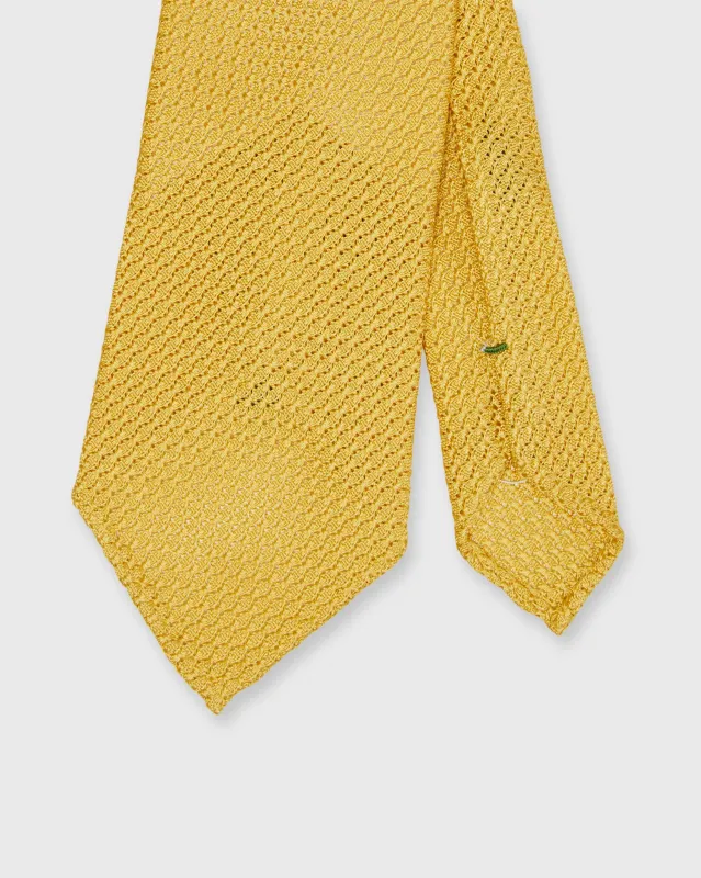 Silk Grosso Grenadine Tie in Gold sold by Mashburn