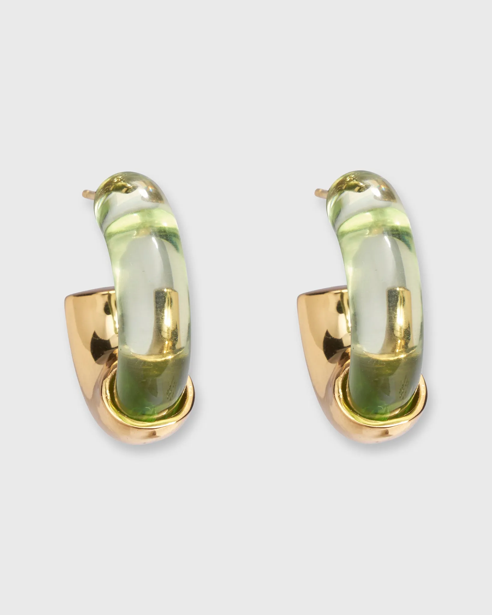 Infinity Hoop Earrings in Lime sold by Mashburn