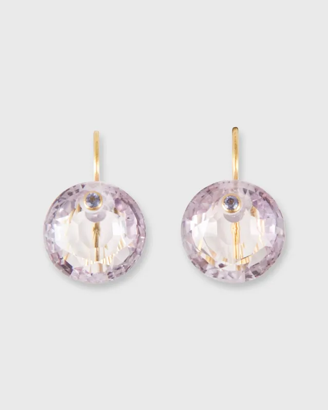 Round Gem Earrings in Amethyst/Tanzanite sold by Mashburn