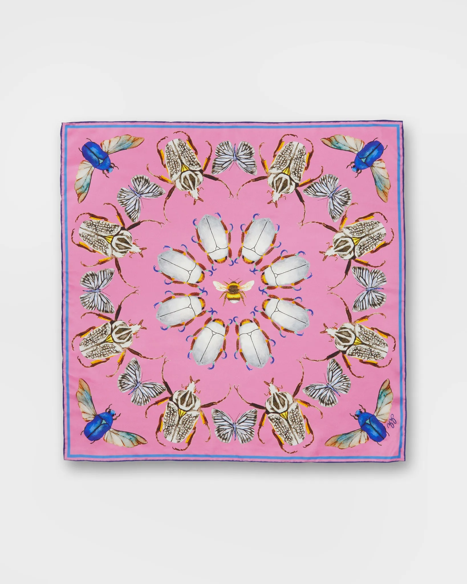Bugs Square Scarf in Key West Pink sold by Mashburn product image thumbnail 2