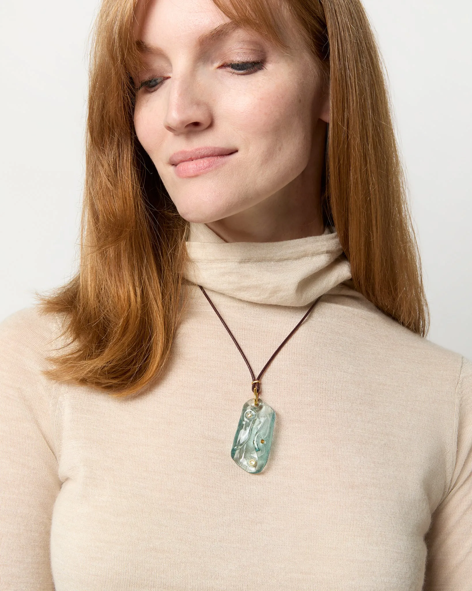Vetri Cord Necklace in Aqua sold by Mashburn product image thumbnail 3