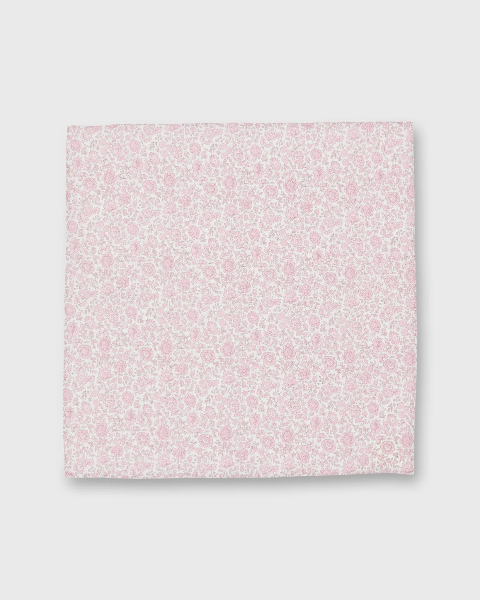 Cotton Print Pocket Square in Pink D'Anjo Coast Liberty Poplin sold by Mashburn product image thumbnail 2