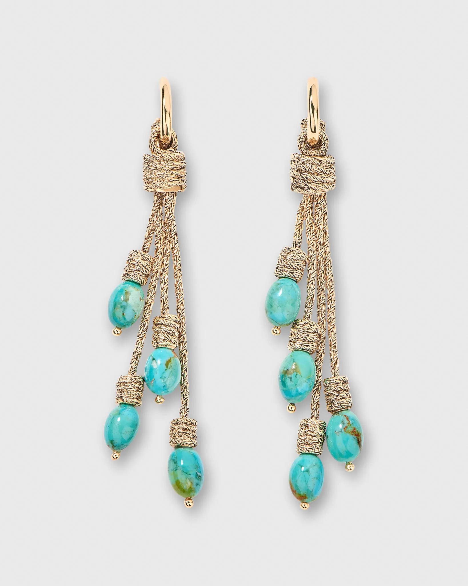 Theda Earrings in Turquoise/Yellow/Gold sold by Mashburn