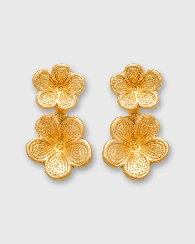Osaka Stud Earrings in Gold made by Mashburn