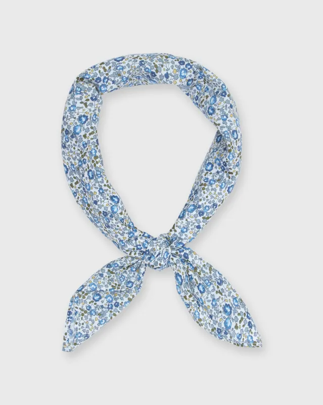Anyway Scarf in Blue Eloise Liberty Fabric made by Mashburn