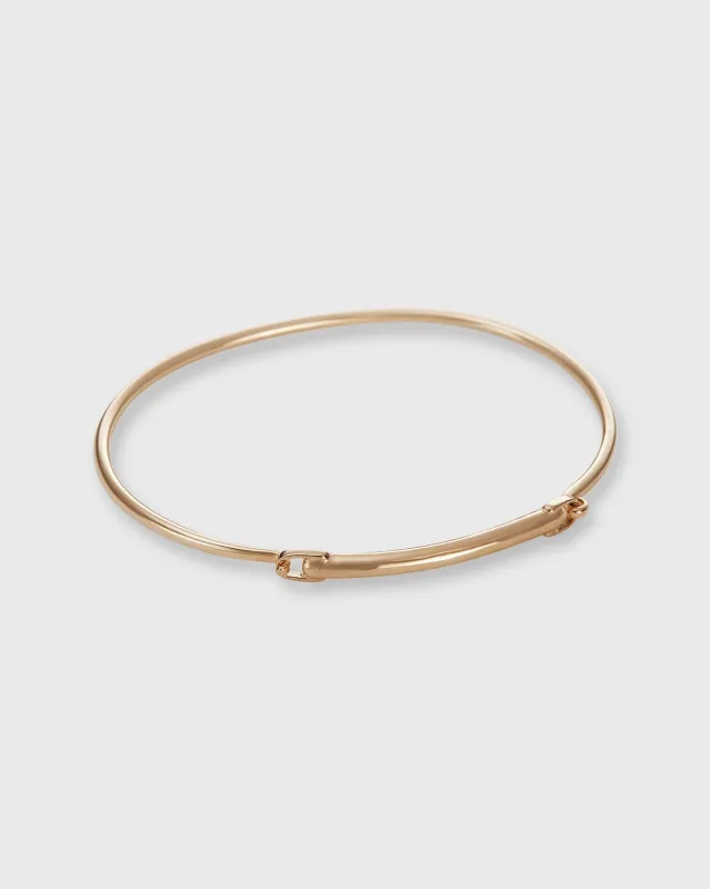 Fine Bracelet with Bar in Gold-Plated Brass made by Mashburn