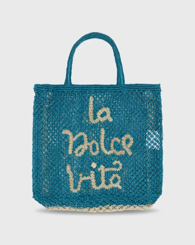 Large La Dolce Vita Tote in Ocean sold by Mashburn