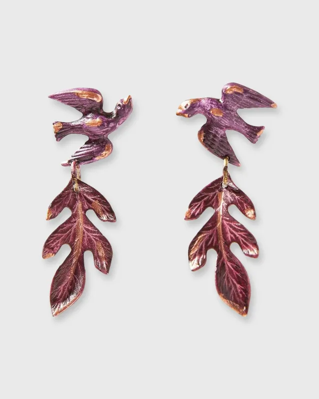 Plum Aija Earrings in Plum sold by Mashburn
