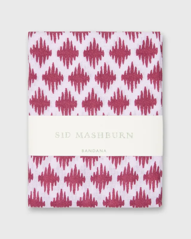 Bandana in White/Red Tifti Print sold by Mashburn