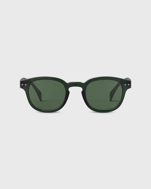 #C Sunglasses in Bakelite Green sold by Mashburn