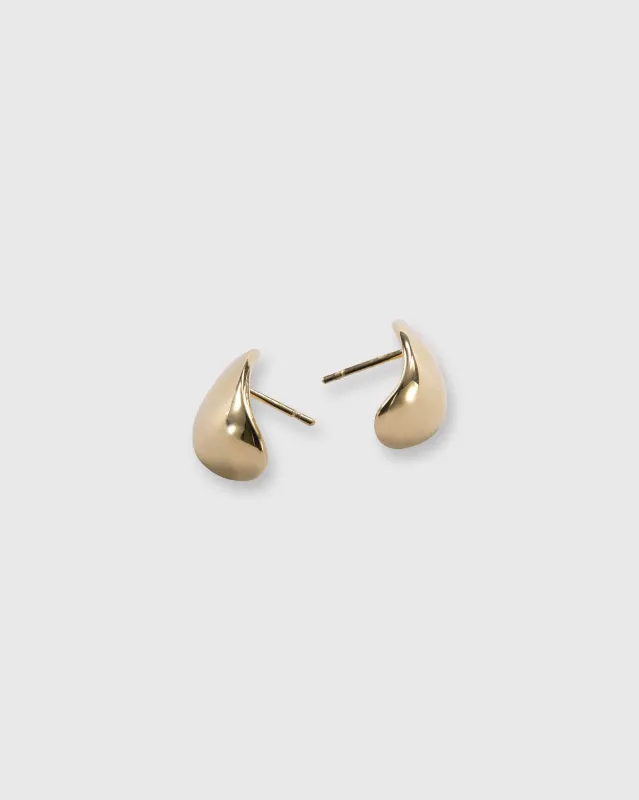 Wrap Oval Earrings in Gold-Plated Brass sold by Mashburn