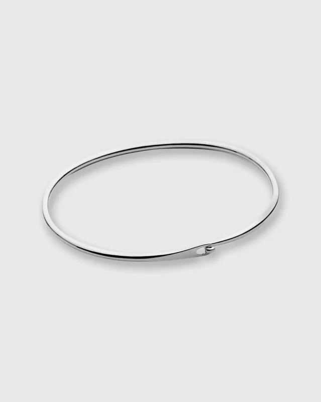 Wire Bangle Bracelet in Sterling Silver made by Mashburn