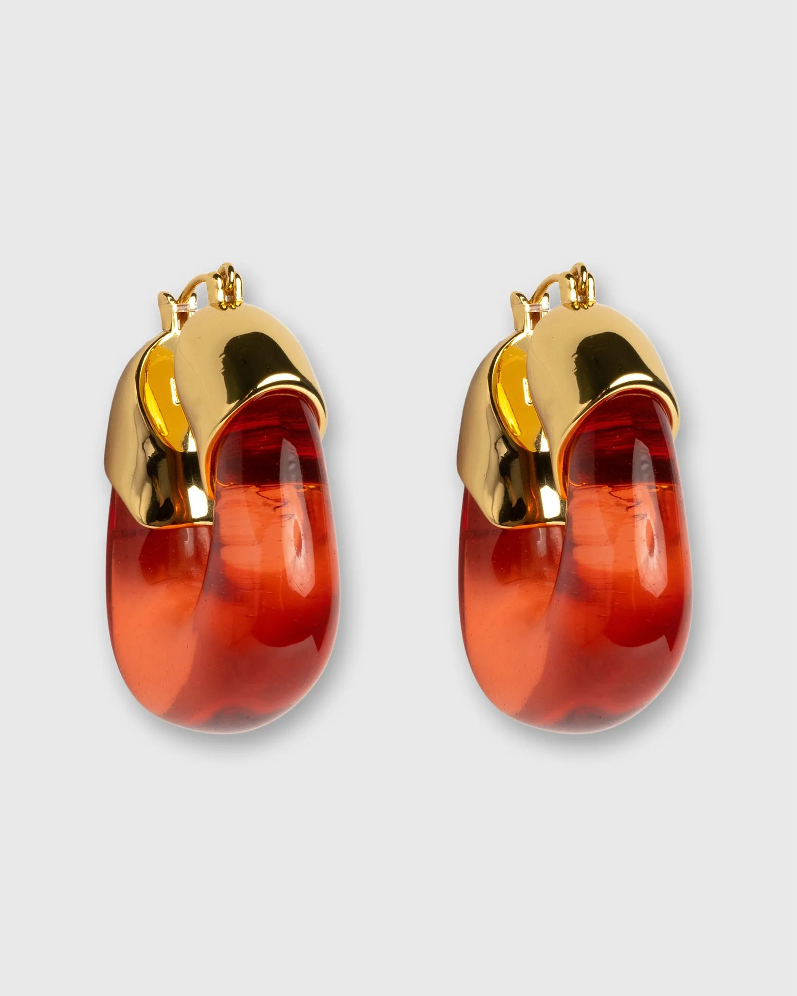 Organic Hoop Earrings in Persimmon sold by Mashburn product image thumbnail 2