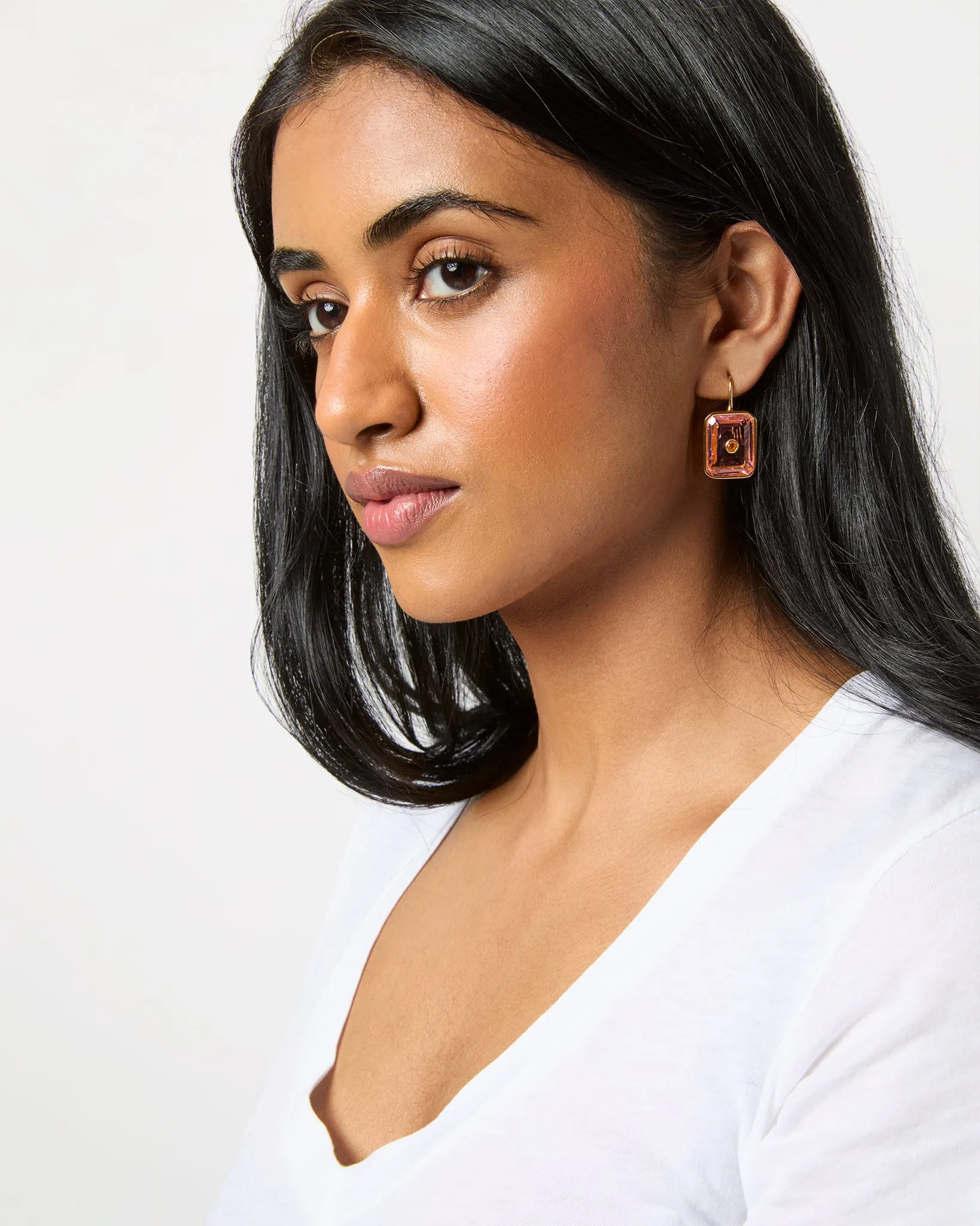 Tile Earrings in Pale Pink sold by Mashburn product image thumbnail 2