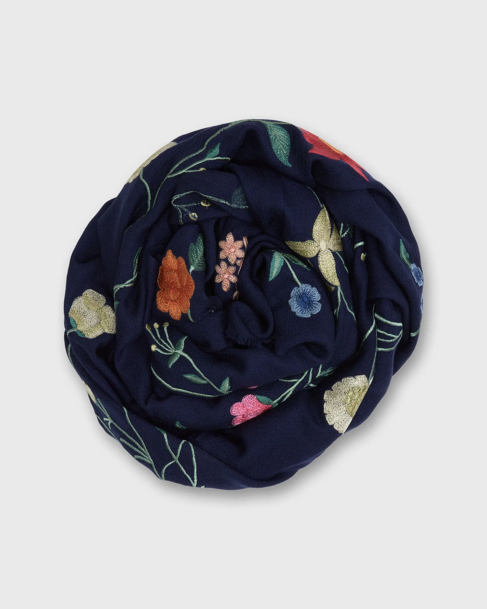 Garden Glory Scarf in Navy sold by Mashburn