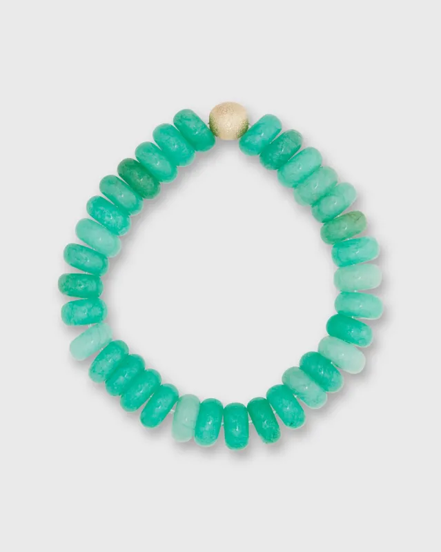 Semi Precious Beaded Bracelet in Green Aventurine made by Mashburn