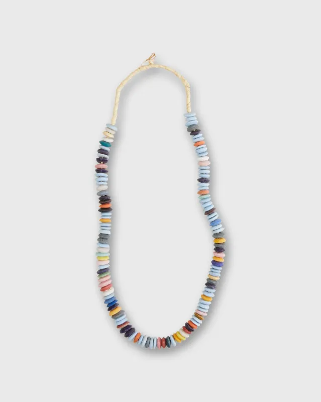 Flat Disk Cowbone Beads in Multi made by Mashburn