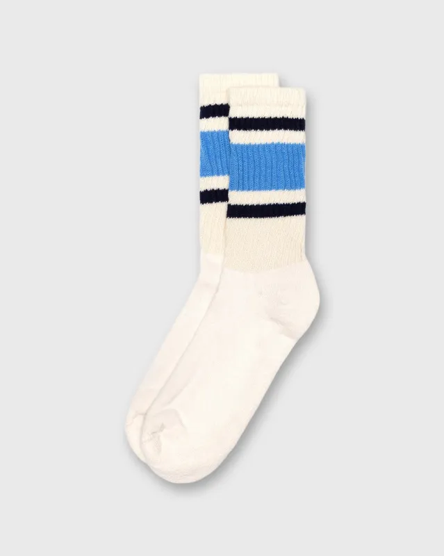 Retro Stripe Socks in Col. Blue/Navy made by American Trench