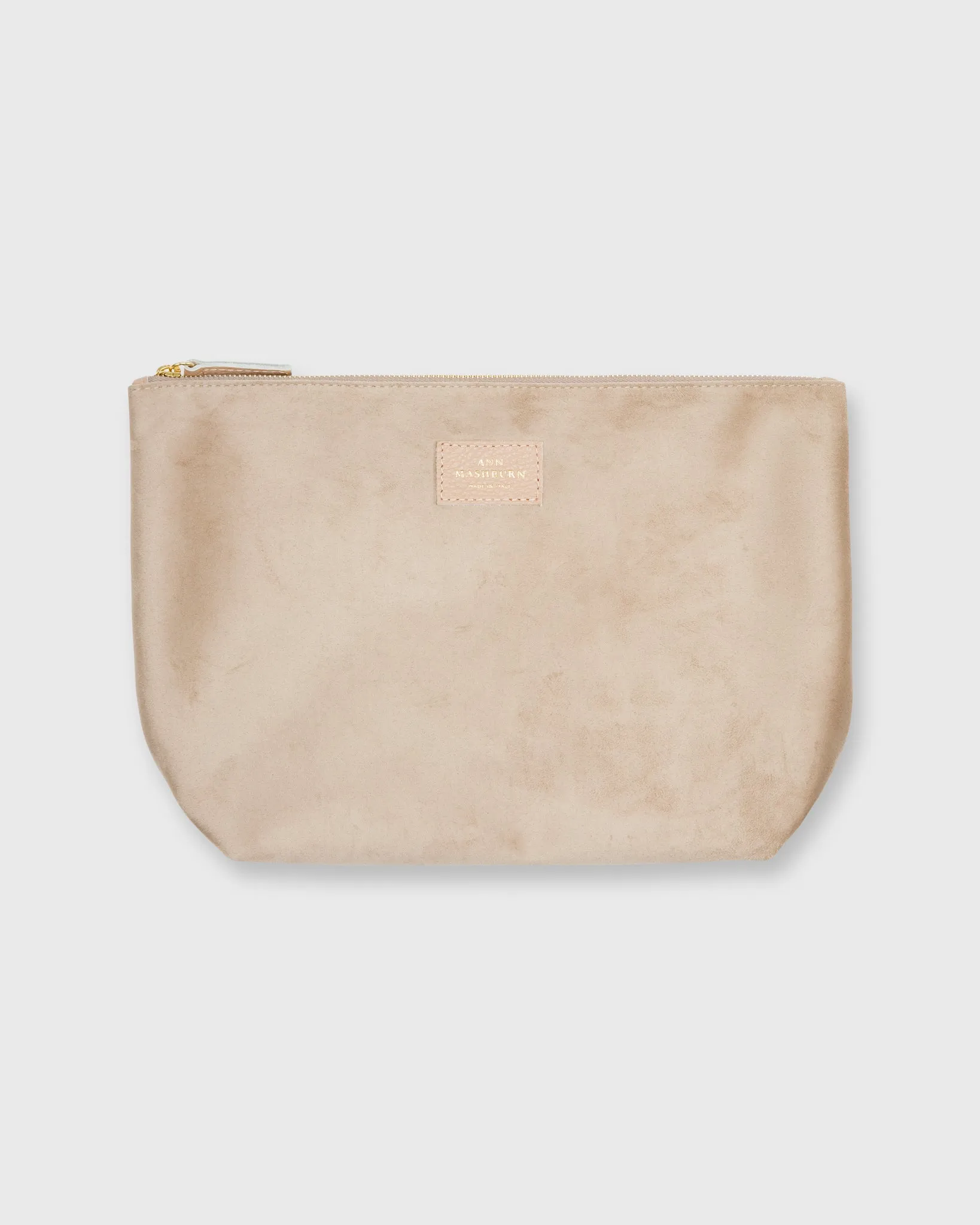 Reversible Laser-Cut Bucket Bag in Camel/Blush Leather sold by Mashburn product image thumbnail 4