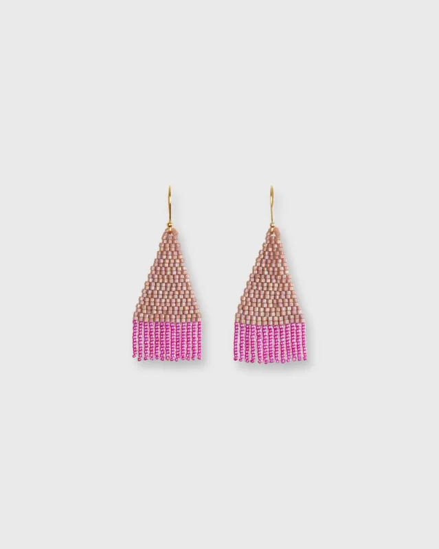 Sunset Earrings in Fuchsia made by Mashburn