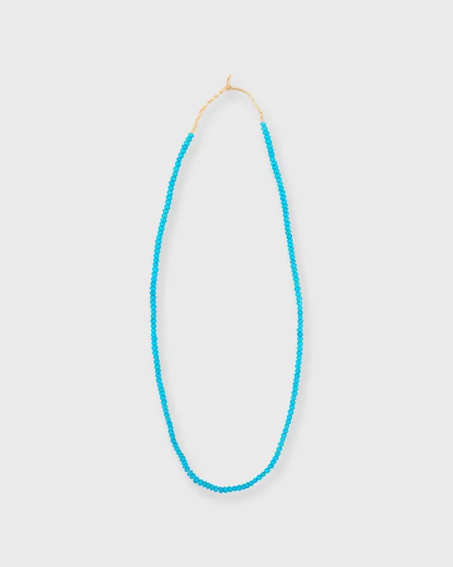Very Small African Beads in Turquoise Whiteheart made by Mashburn