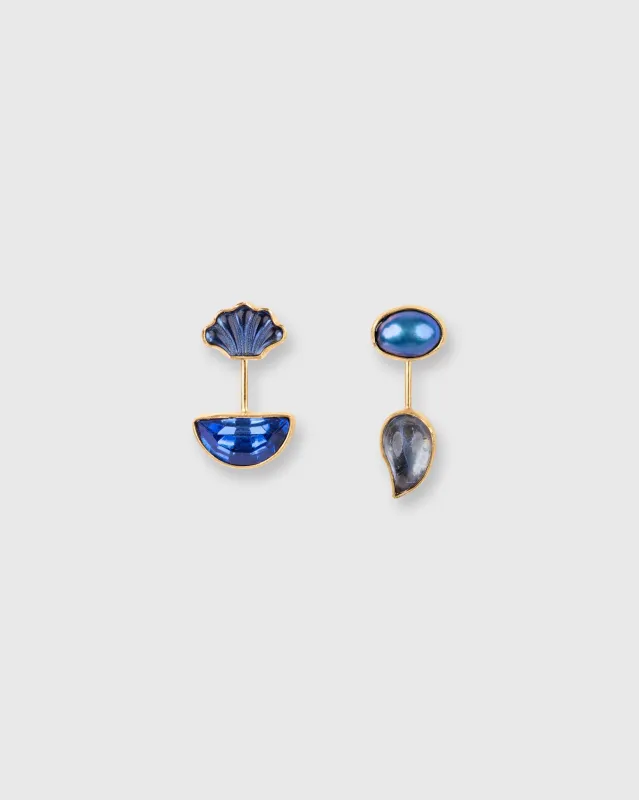 Detachable Drop Earrings in Blue sold by Mashburn
