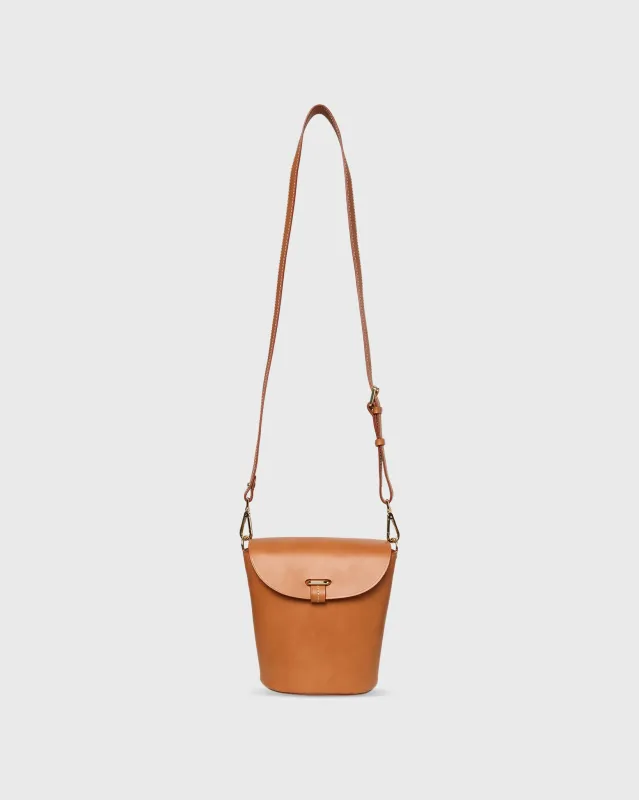 Charlotte Crossbody Bag in Tan Leather sold by Mashburn