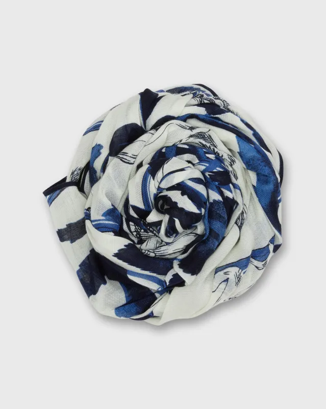 Paradisio Scarf in Blue made by Mashburn