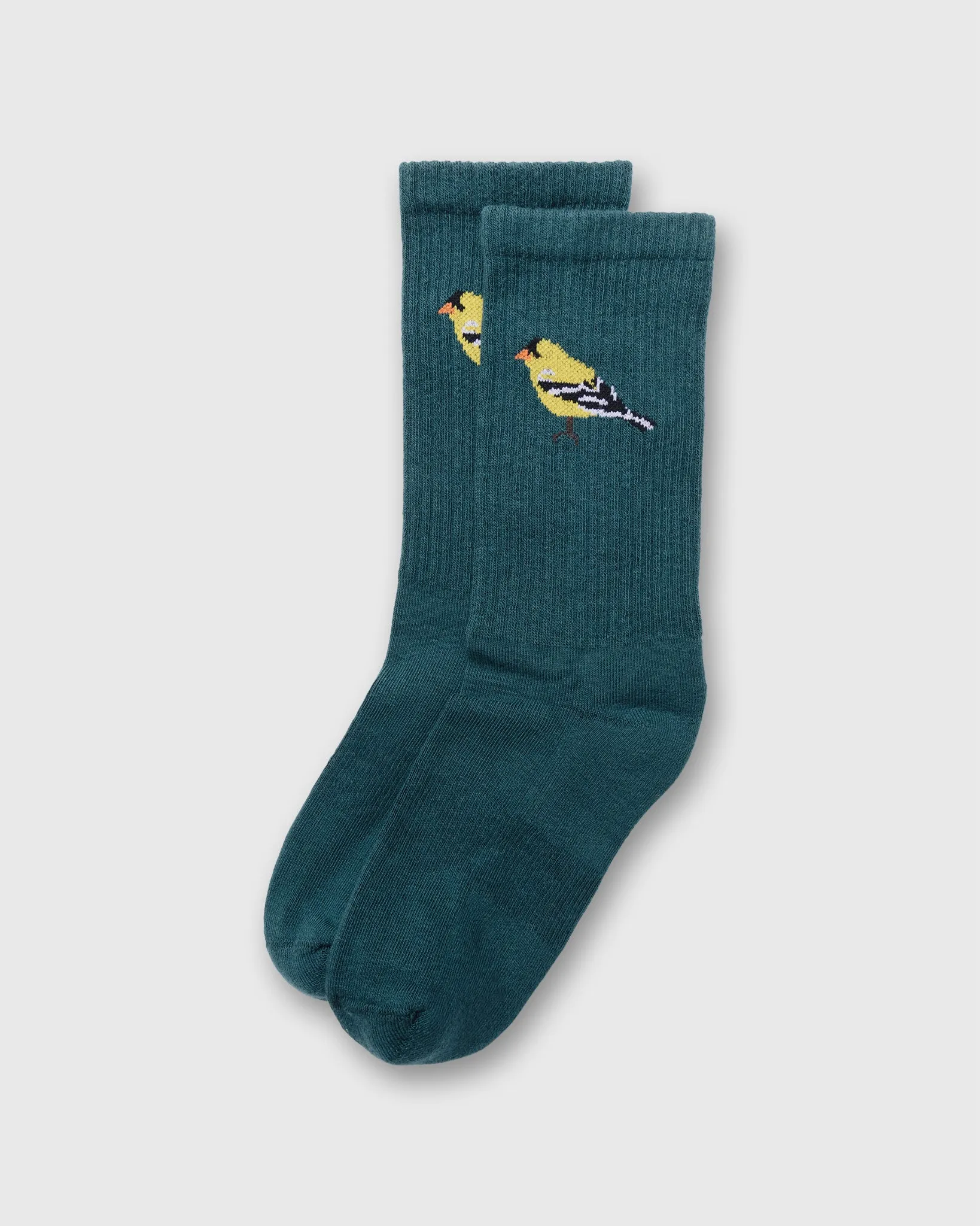 Flock Crew Socks in Gold Finch sold by Mashburn
