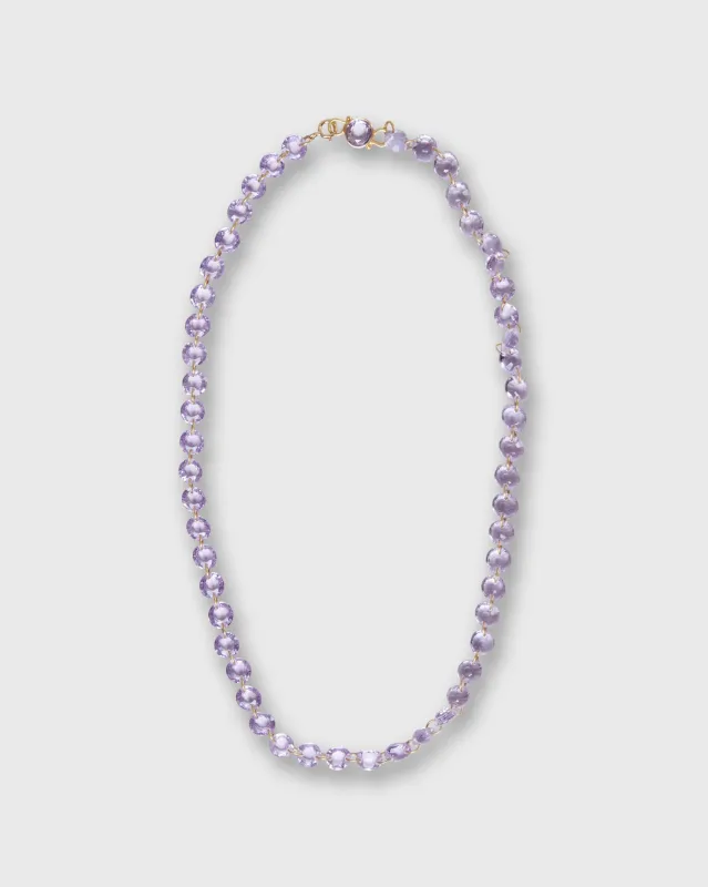 Small Lady Like Necklace in Amethyst made by Mashburn