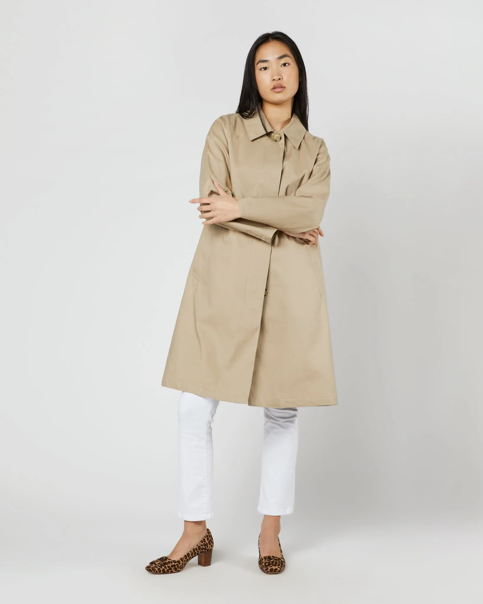 Banton Coat in Fawn sold by Mashburn