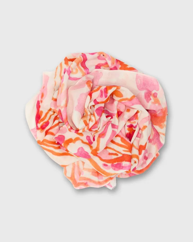 Watercolor Scarf in Pink/Orange Multi sold by Mashburn