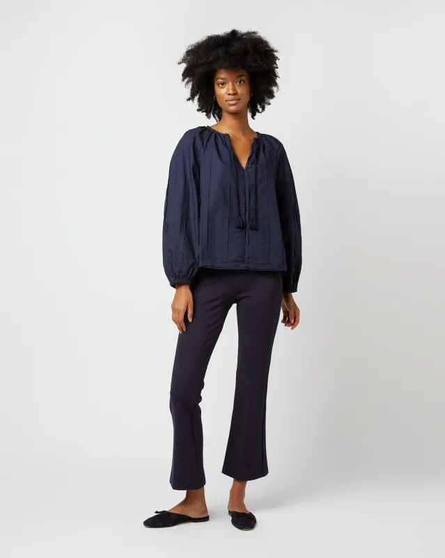 Juliette Blouse in Midnight sold by Mashburn
