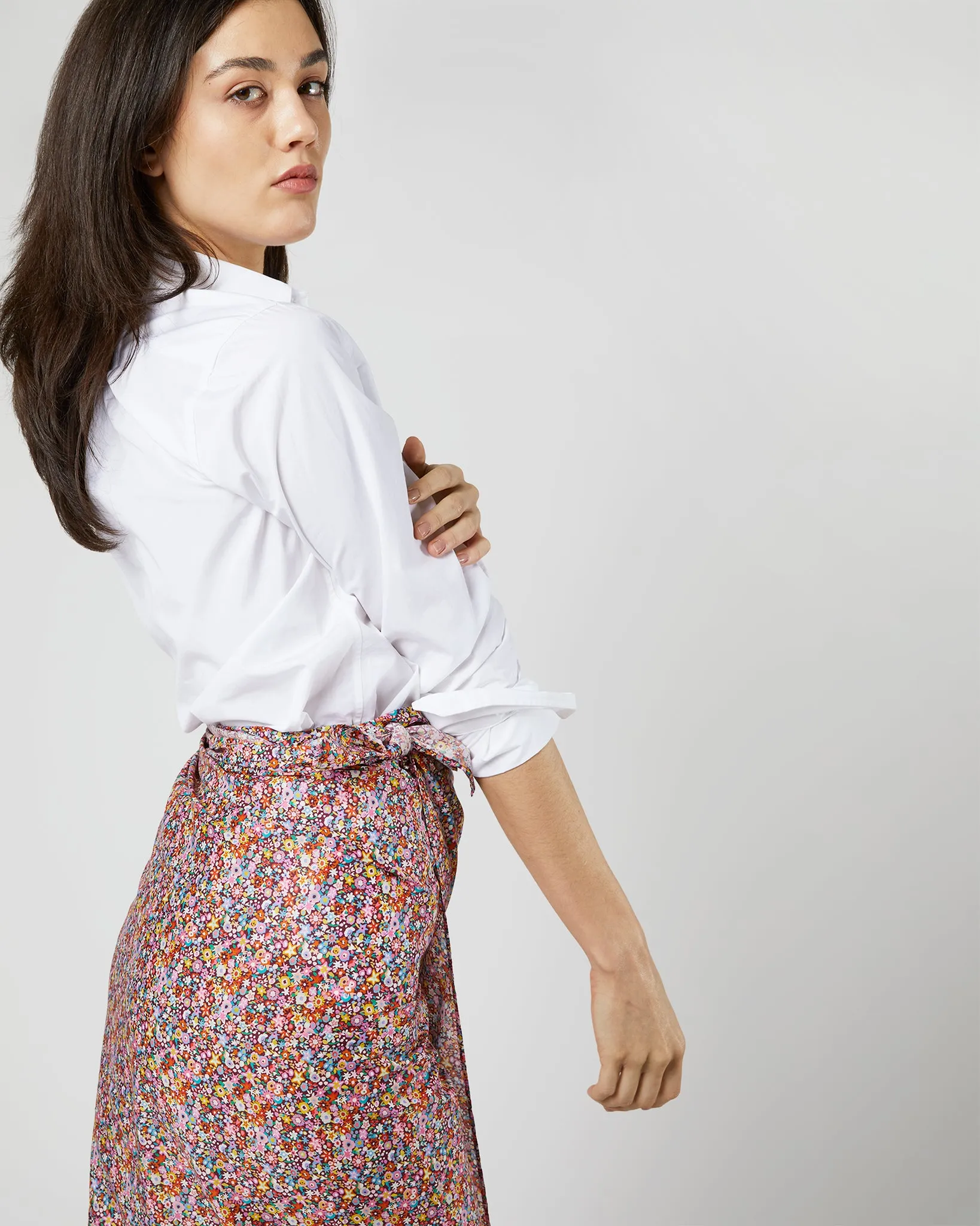 Ashley Pareo in Pink/Orange Dazzle Liberty Fabric sold by Mashburn product image thumbnail 2